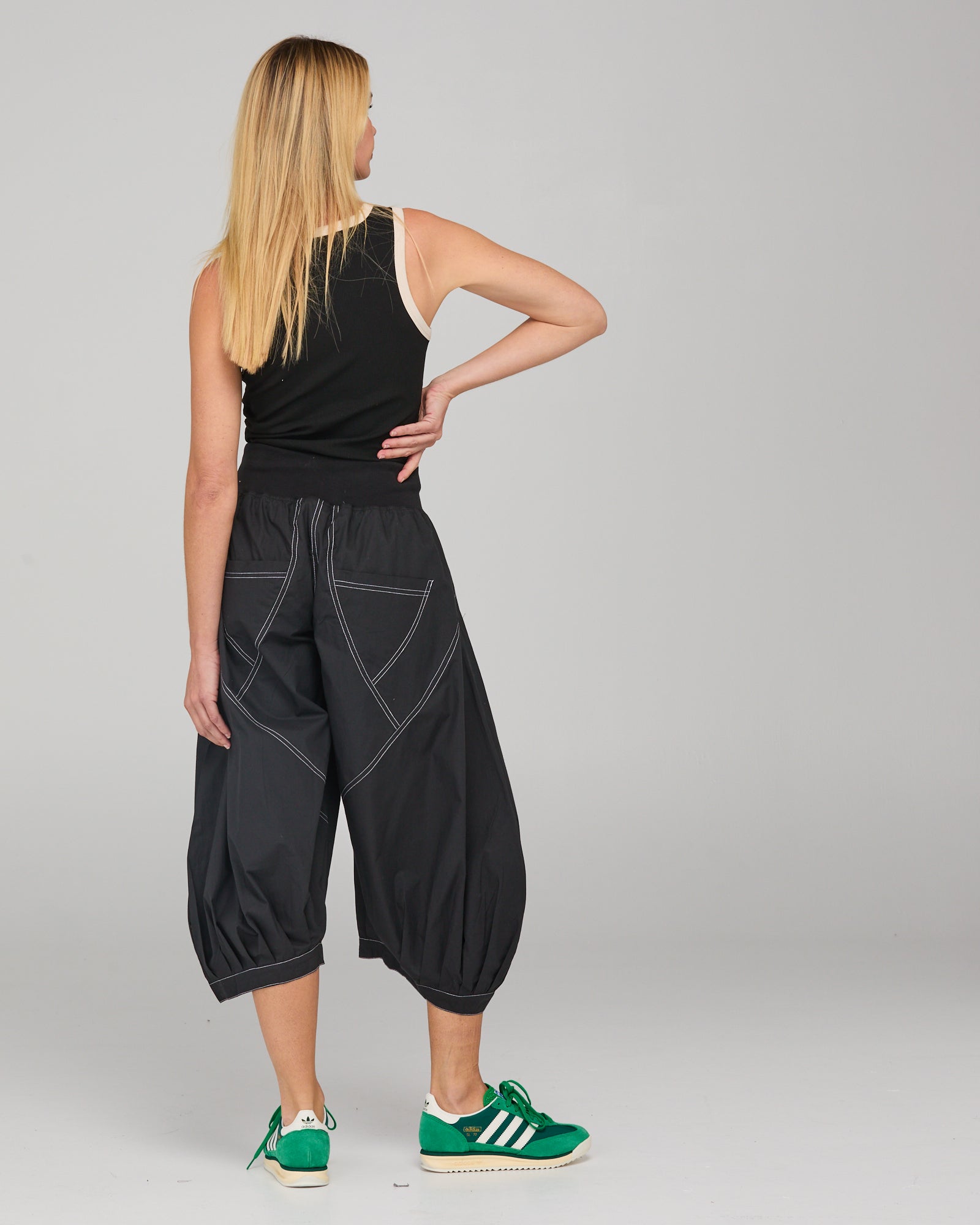 Guru Pant - Black/White Stitching