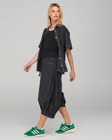 Hatsu Shirt - Black/White Stitching