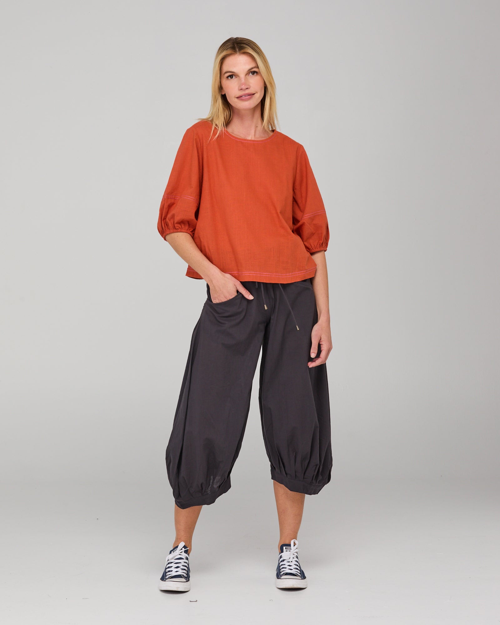 Ava Top - Burnt Orange