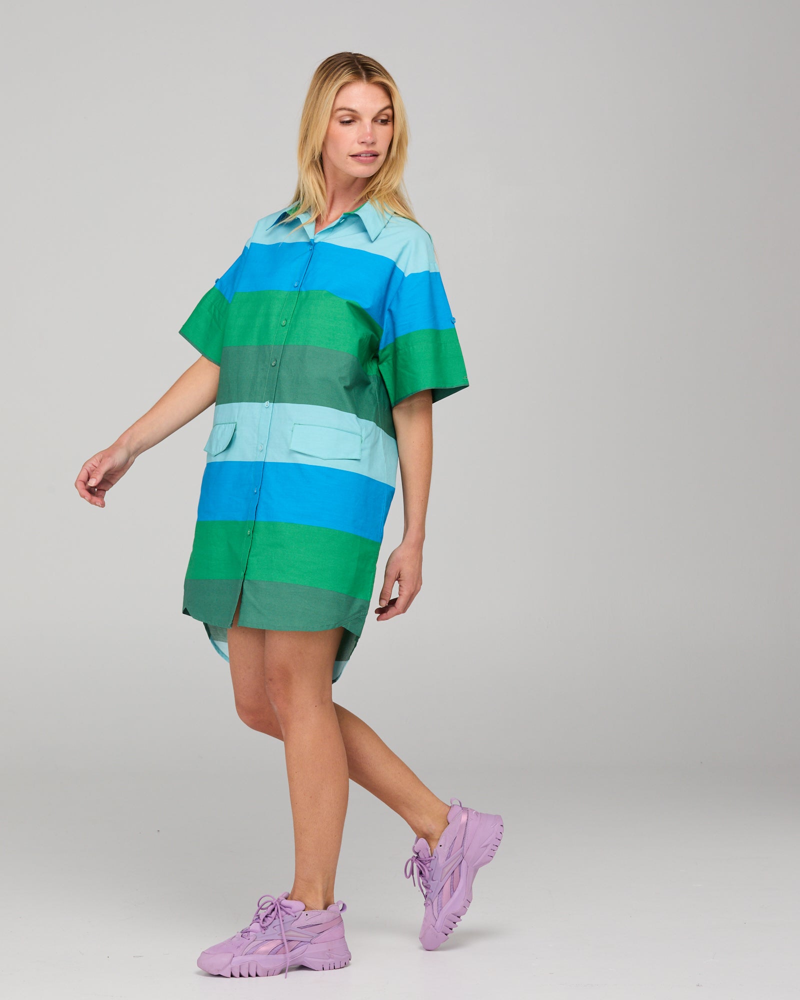 Kimi Dress - Emi Blue