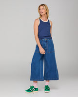 Bellissimo Tank - Navy/Ecru