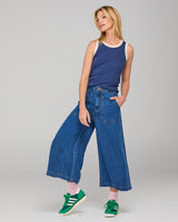 Bellissimo Tank - Navy/Ecru