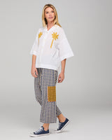Sabal Shirt - White Mustard Embroidery