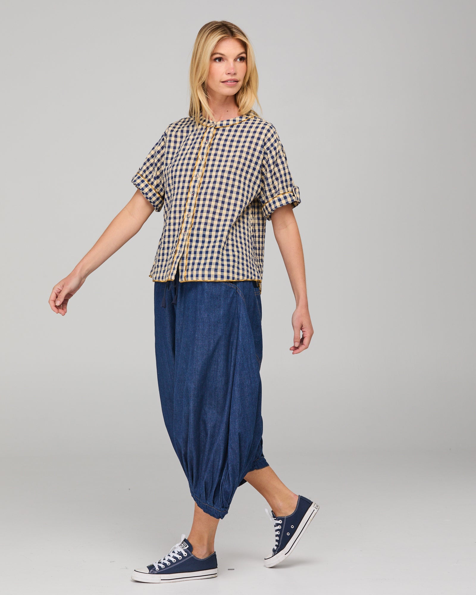 Guru Pant - Dark Denim Contrast Stitching