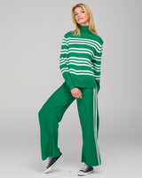 Zena Pant - Green Stripe