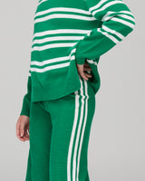 Zena Pant - Green Stripe
