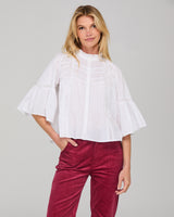 Haru Shirt Embroidered - White