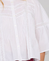 Haru Shirt Embroidered - White