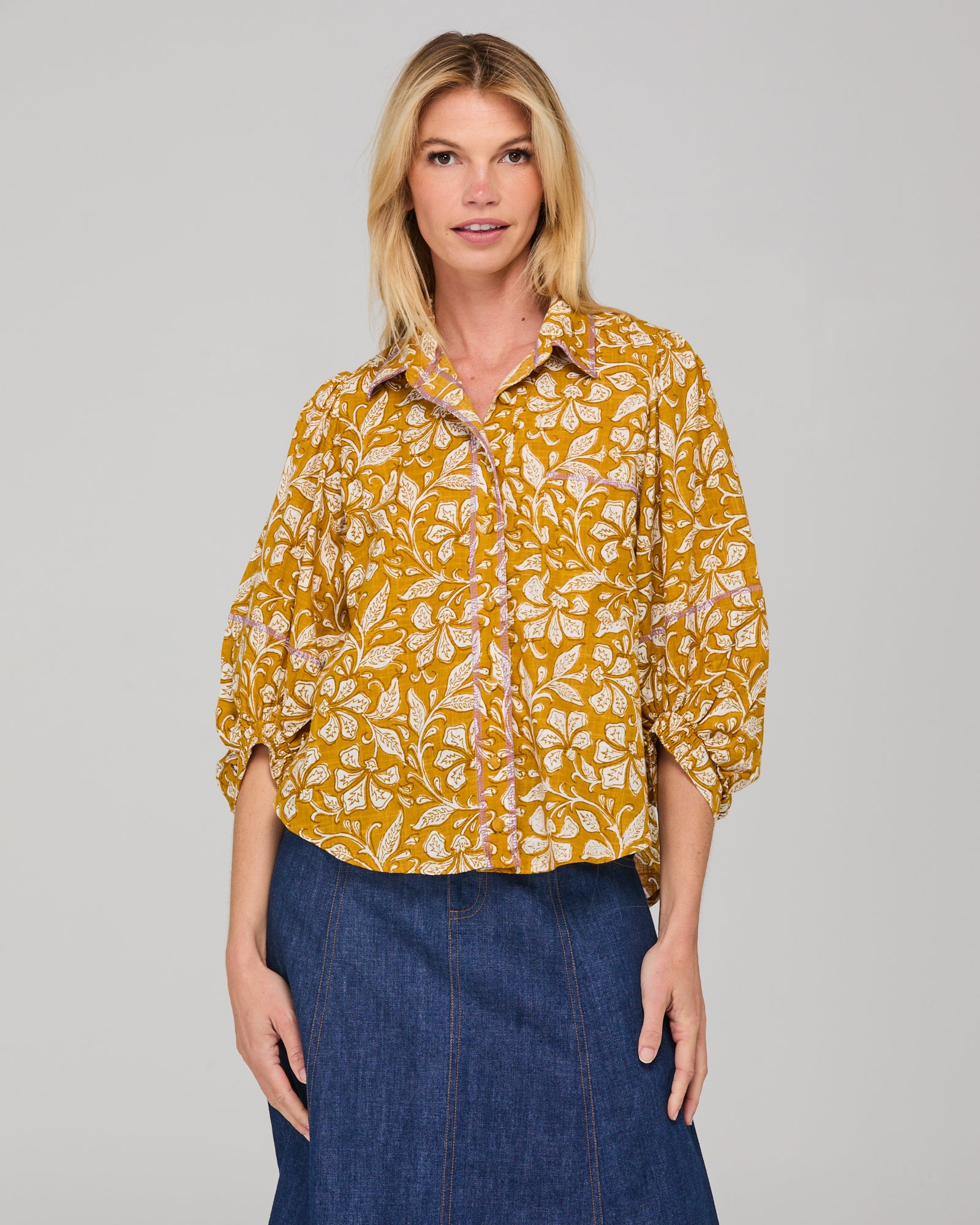 Pari Shirt - Izumi Mustard