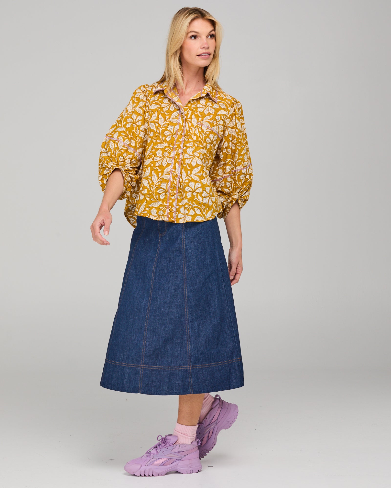 Pari Shirt - Izumi Mustard