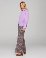 Yuna Shirt Embroidered  - Purple