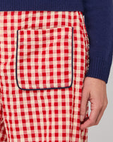 Fay Pant - Red Seersucker