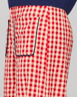 Fay Pant - Red Seersucker