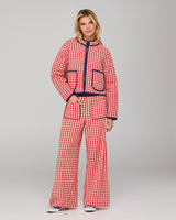 Fay Pant - Red Seersucker