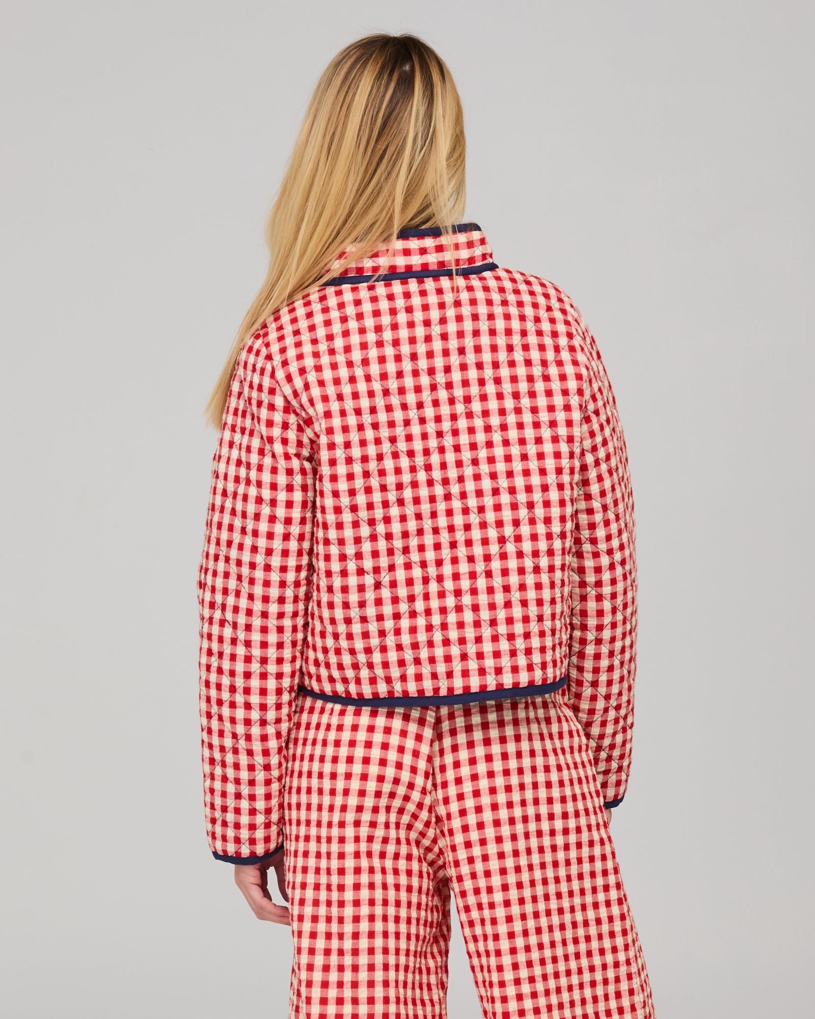 Mizuki Jacket - Red Seersucker