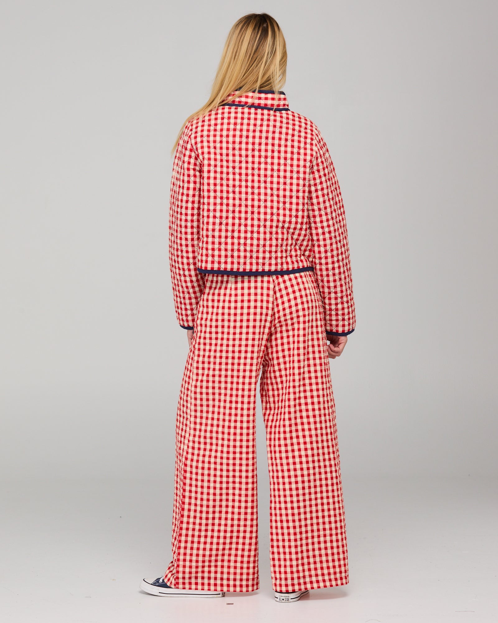 Mizuki Jacket - Red Seersucker