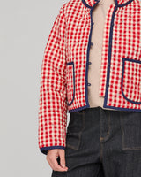 Mizuki Jacket - Red Seersucker