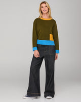 Poet Jumper - Olive Multi