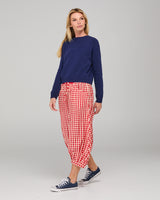 Guru Pant - Red Seersucker