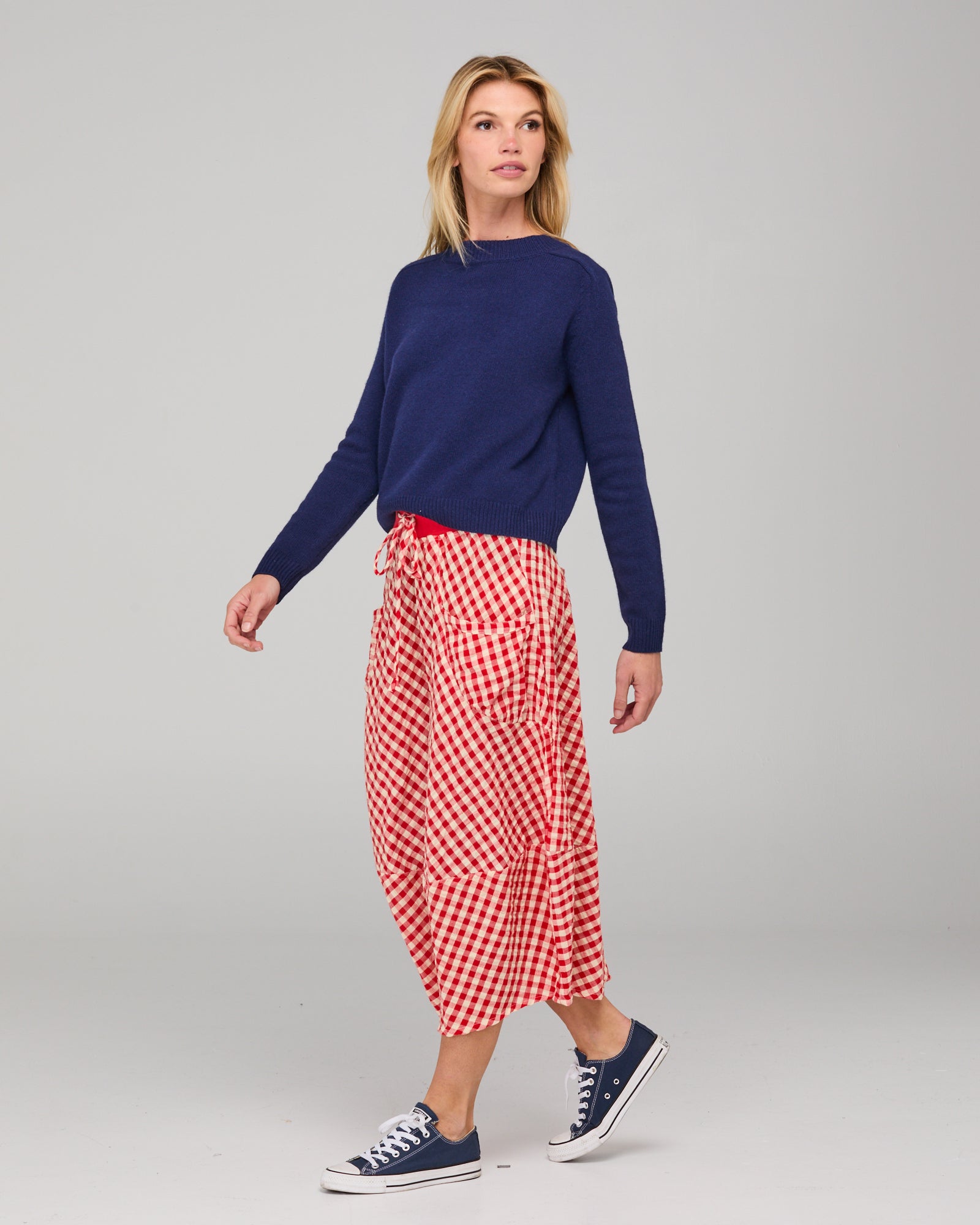 Guru Skirt - Red Seersucker