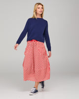 Guru Skirt - Red Seersucker