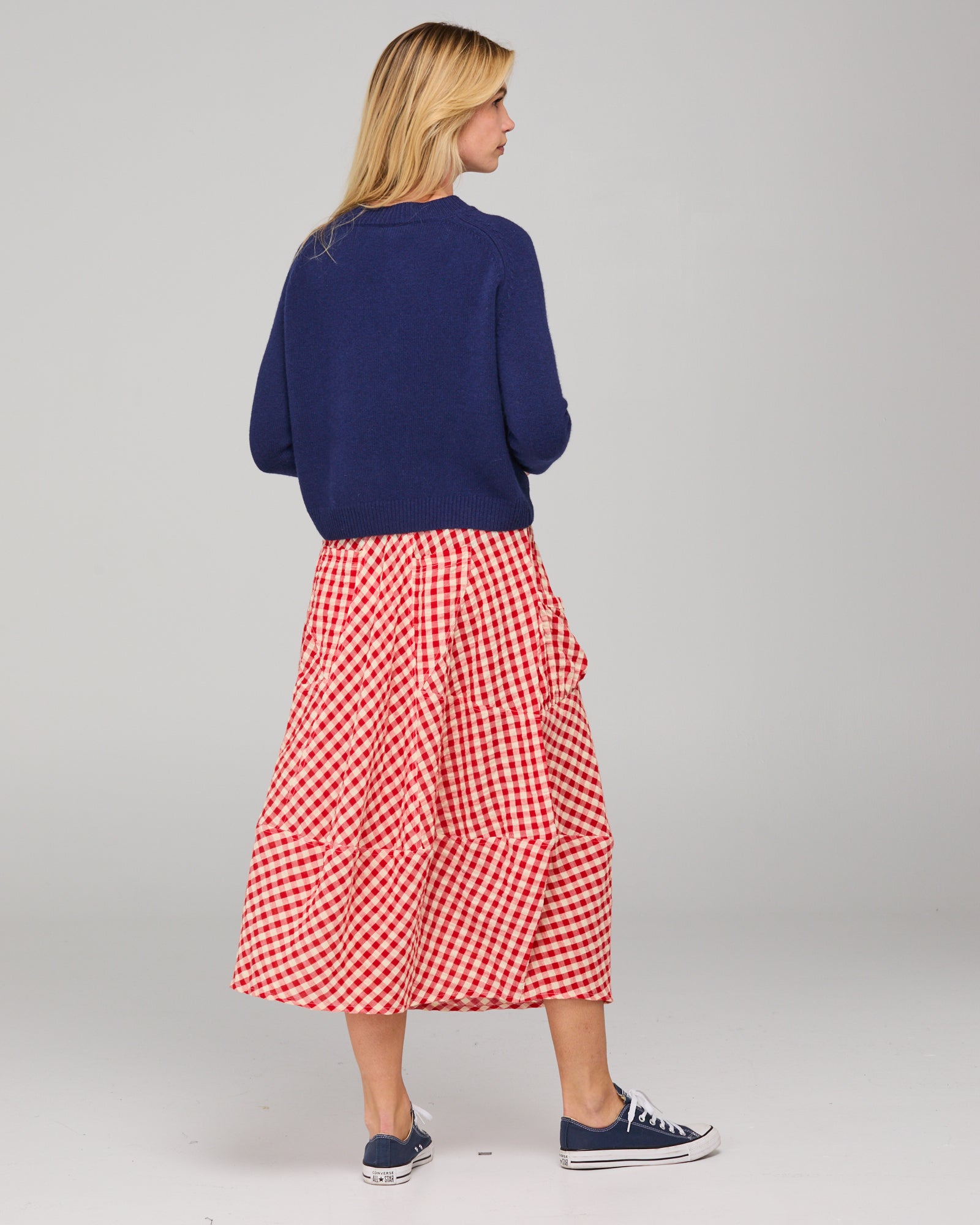 Guru Skirt - Red Seersucker