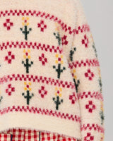 Flower Jumper - Cream Multi