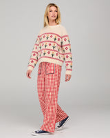 Flower Jumper - Cream Multi