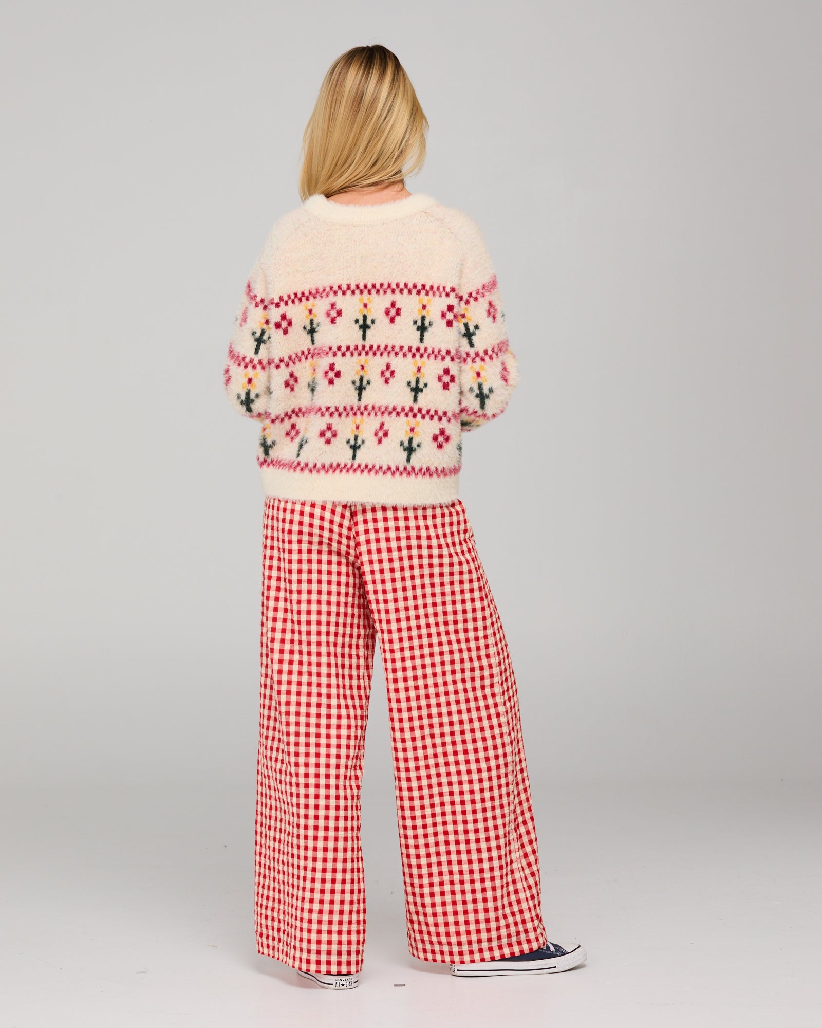 Flower Jumper - Cream Multi