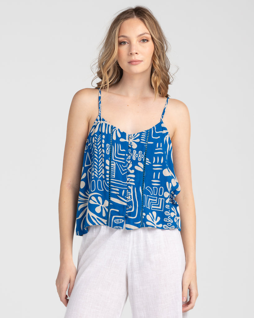 Boom Shankar Bellissimo Tee - Blue Stripe