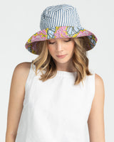 Reversible Wide Brim Bucket Hat - Hazel & Poppy