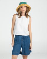 Reversible Wide Brim Bucket Hat - Tansy Zetta