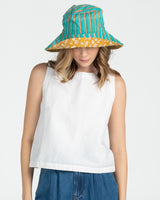 Reversible Wide Brim Bucket Hat - Tansy Zetta