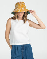 Reversible Wide Brim Bucket Hat - Tansy Zetta