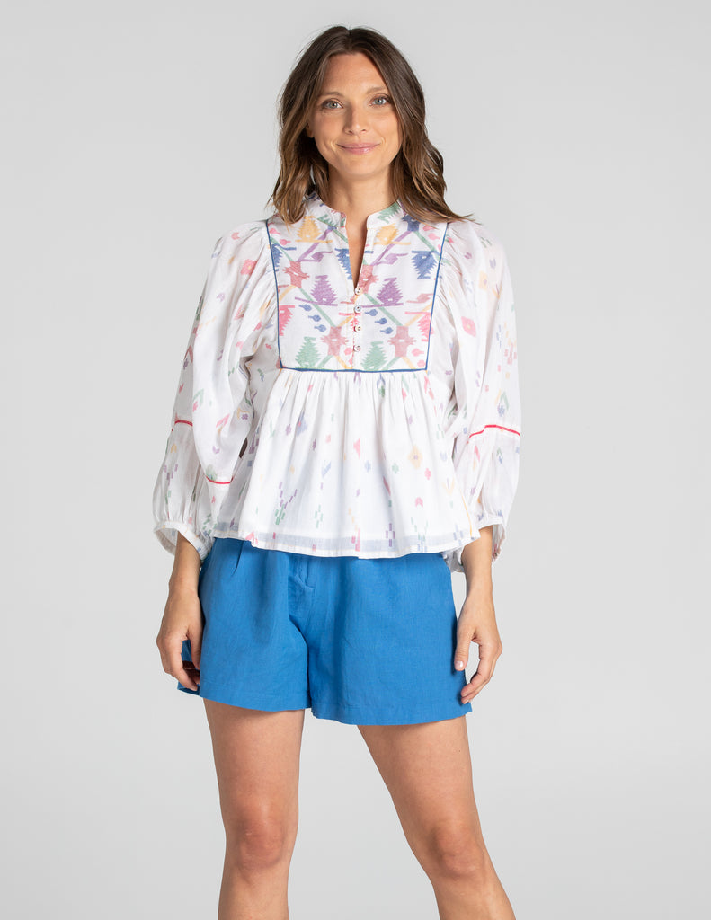 Boom Shankar Bella Short - White Multi