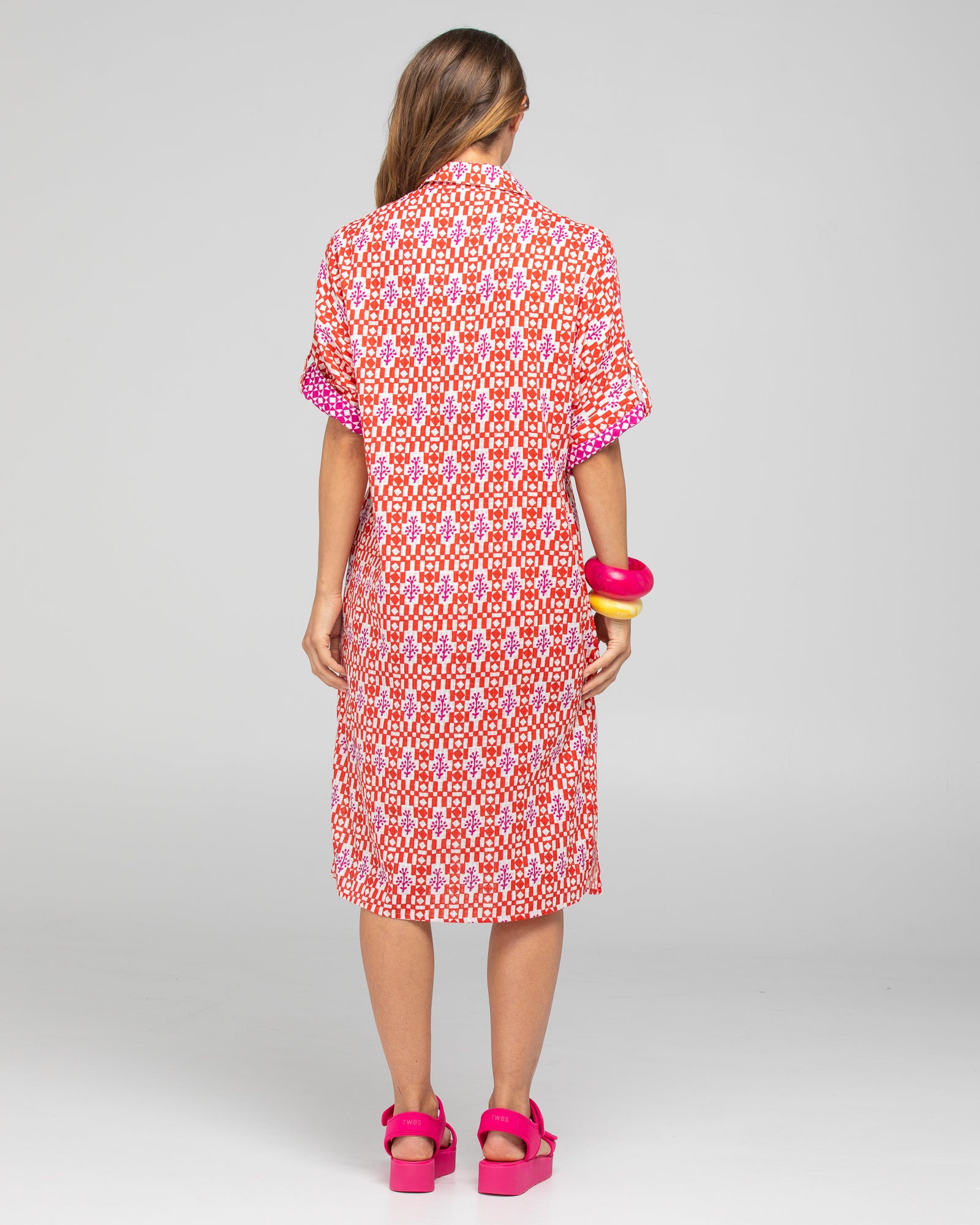 Maui Shirt Dress - Naples Pomodoro