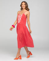 Ahana Dress - Washed Red