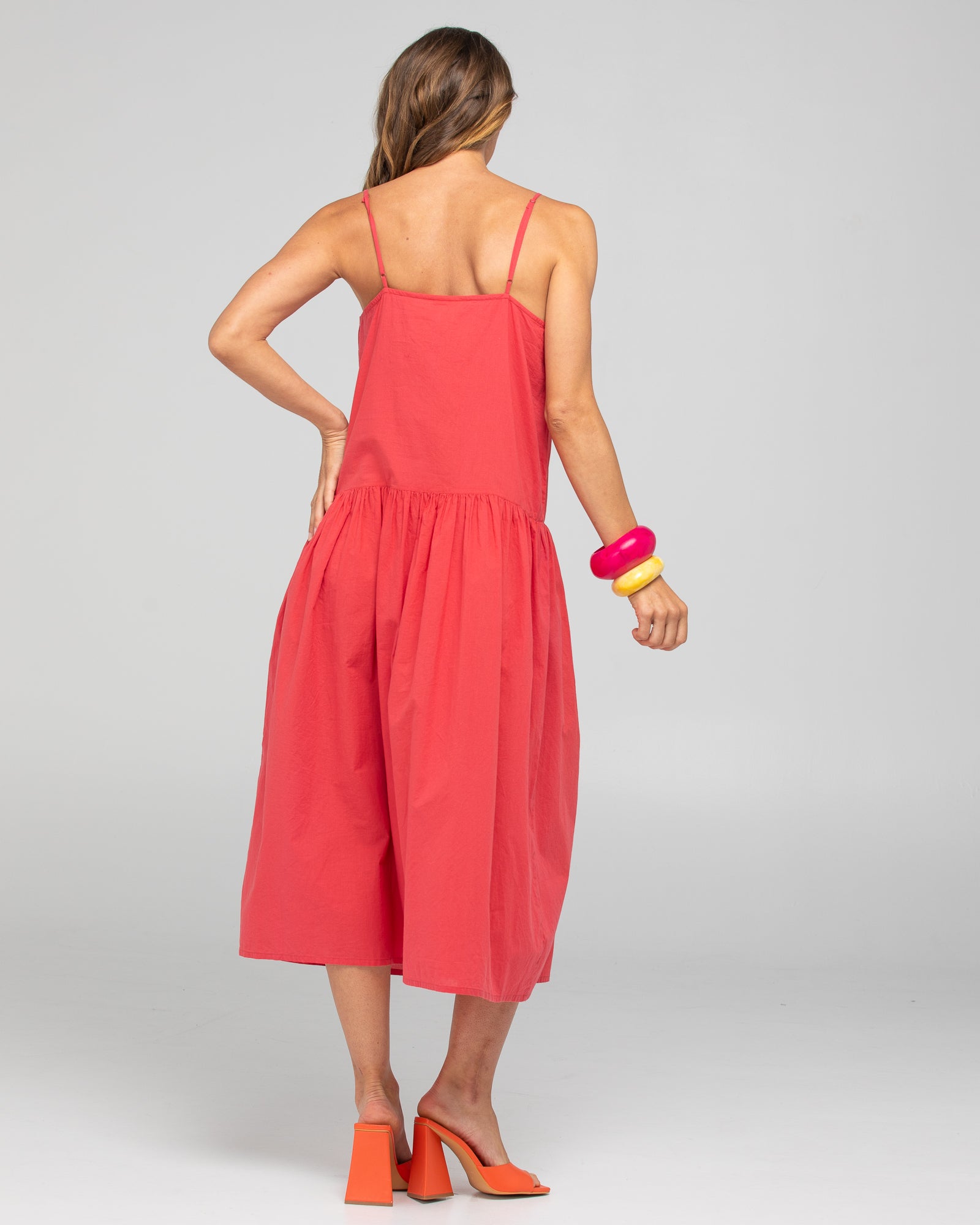 Ahana Dress - Washed Red