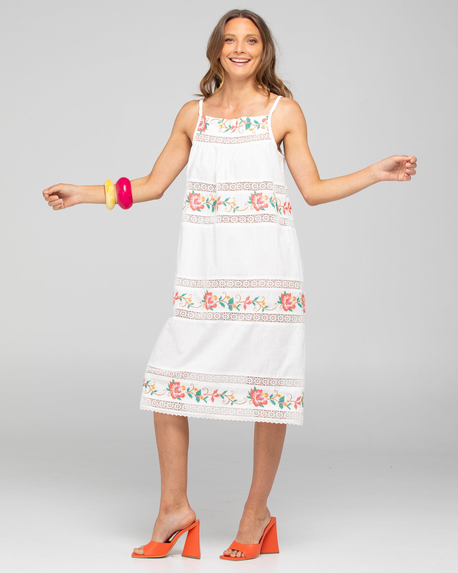 Bonita Dress - White Multi