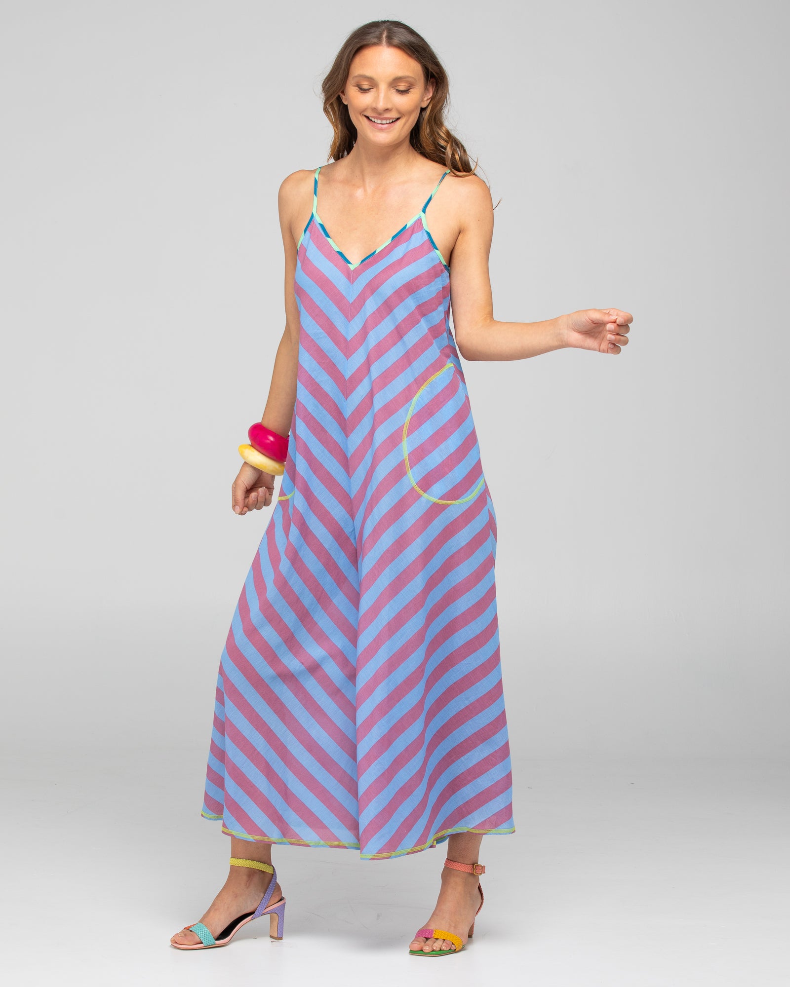 Shimmi Jumpsuit - Capri Blue