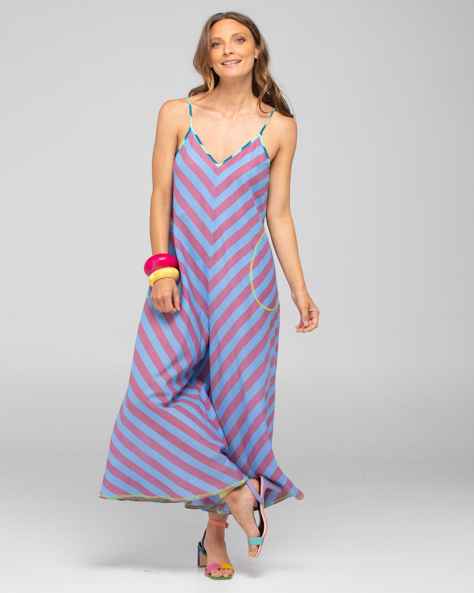 Shimmi Jumpsuit - Capri Blue