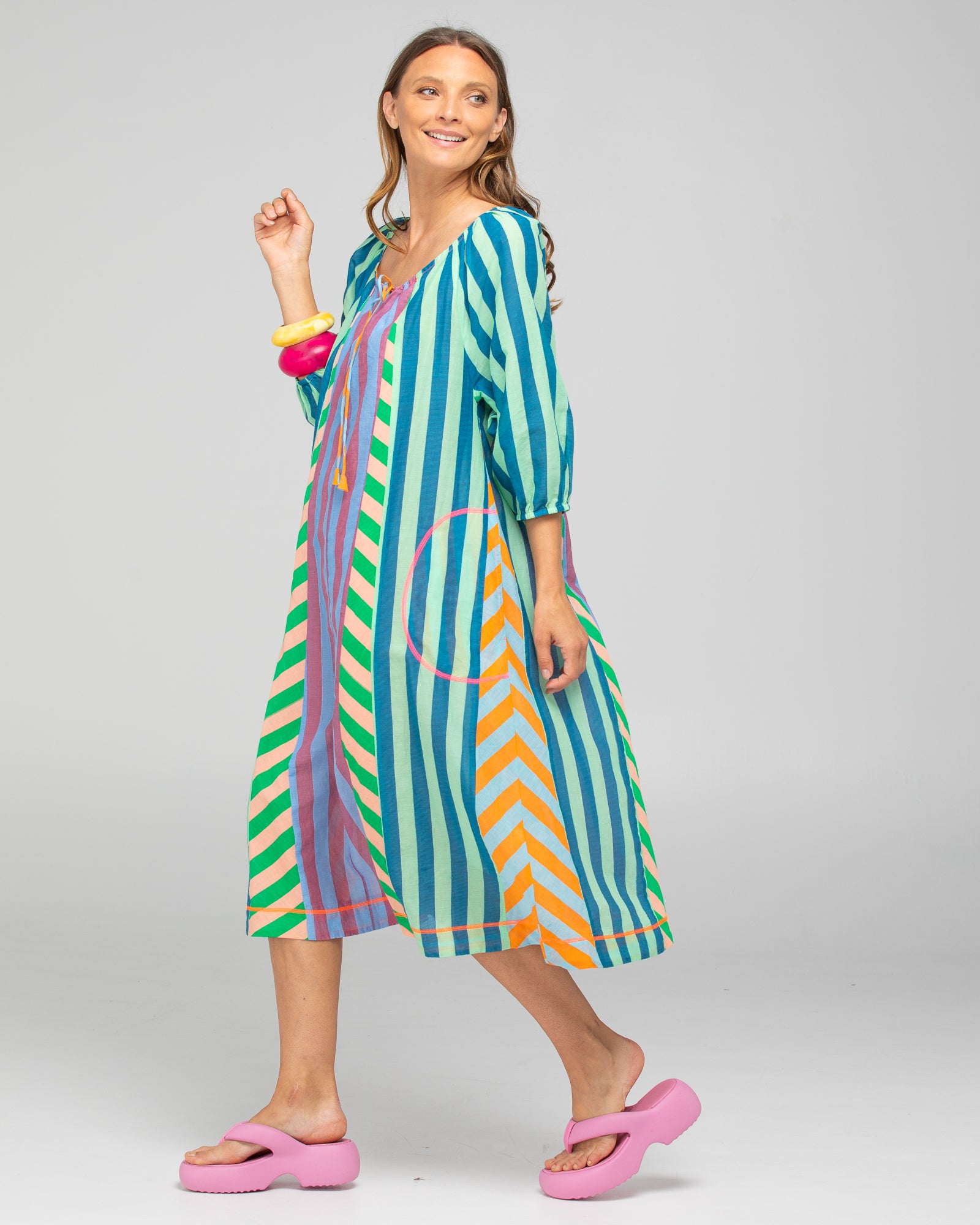 Lucia Dress - Capri Spliced