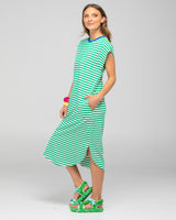 Bellissimo Dress - Green Stripe