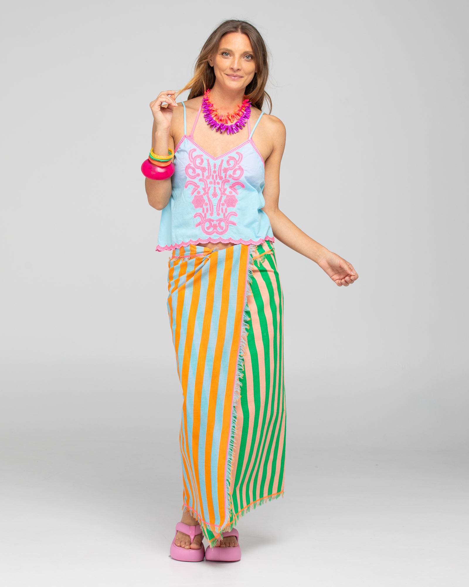 Ahana Singlet - Sky Blue