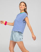 Bellissimo Tee - Blue Stripe
