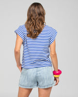 Bellissimo Tee - Blue Stripe