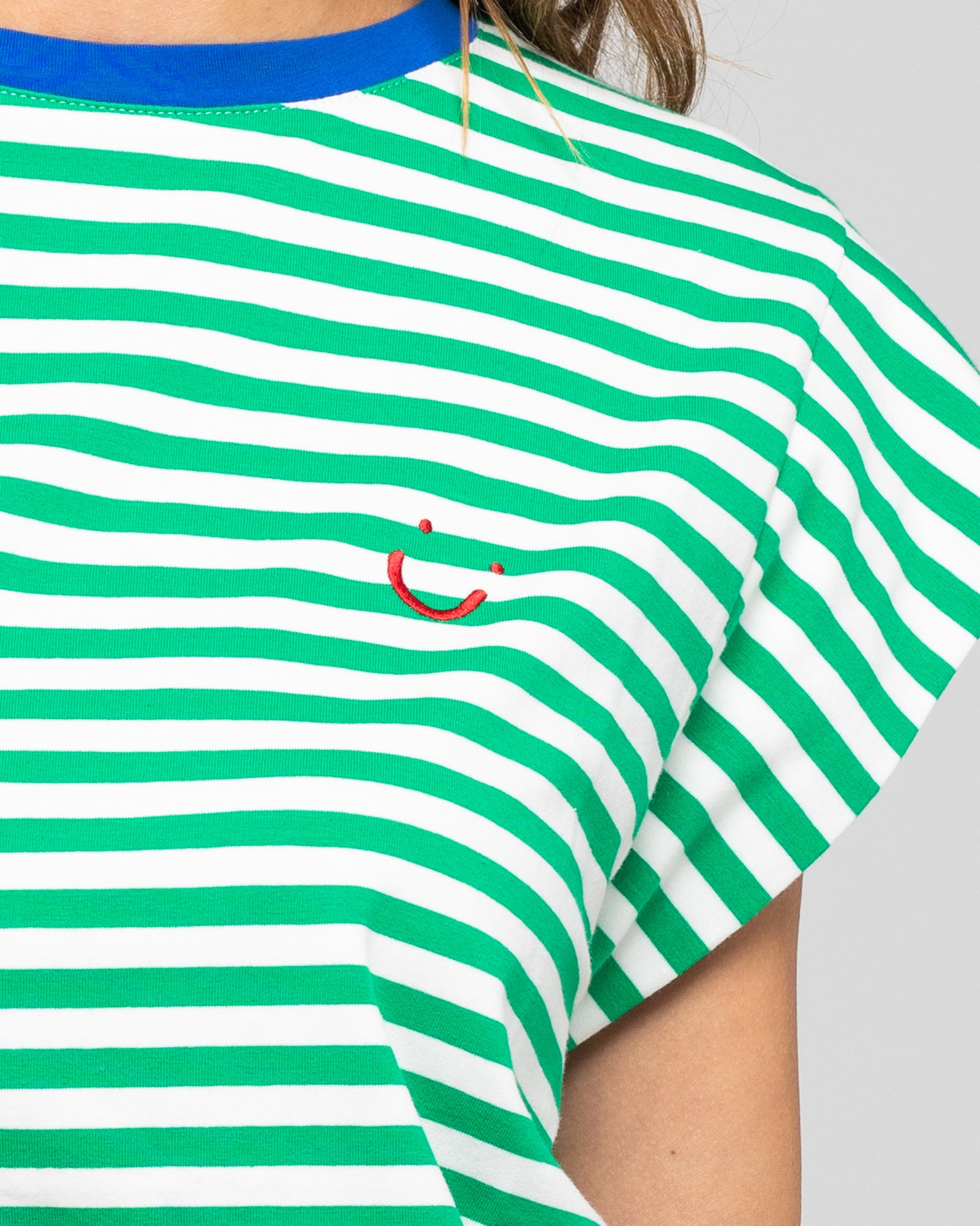 Bellissimo Tee - Green Stripe