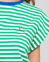 Bellissimo Tee - Green Stripe