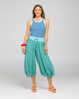 Guru Pant - Green Seersucker