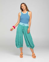 Guru Pant - Green Seersucker